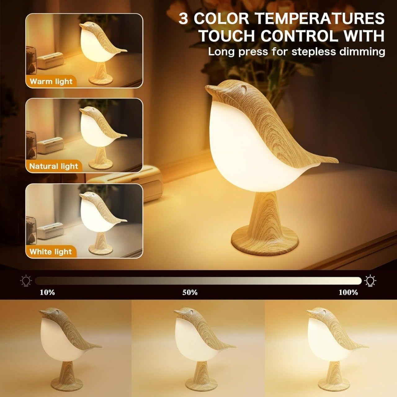 Table Bird Lamp LED